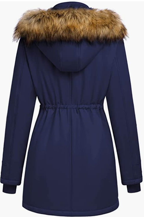 Womens Hooded Warm Winter Coats with Fur