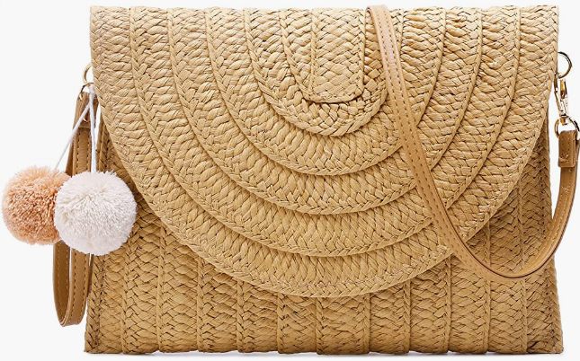 Beach Purse Envelope Woven Crossbody Bags