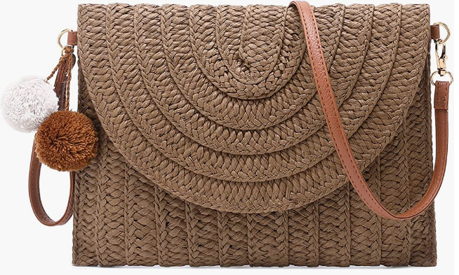 Beach Purse Envelope Woven Crossbody Bags