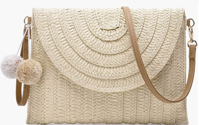Beach Purse Envelope Woven Crossbody Bags