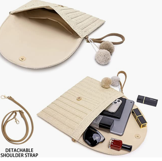 Beach Purse Envelope Woven Crossbody Bags