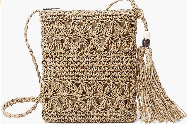 Beach Purse Envelope Woven Crossbody Bags