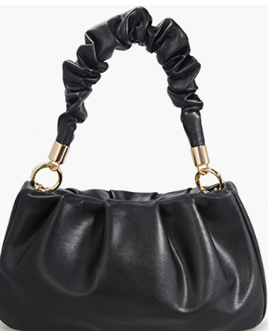 Women Shoulder Handbag Soft Vegan Leather With Chain Cross, body Bag