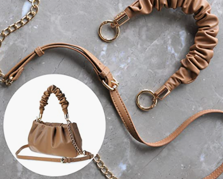 Women Shoulder Handbag Soft Vegan Leather With Chain Cross, body Bag