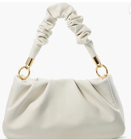 Women Shoulder Handbag Soft Vegan Leather With Chain Cross, body Bag