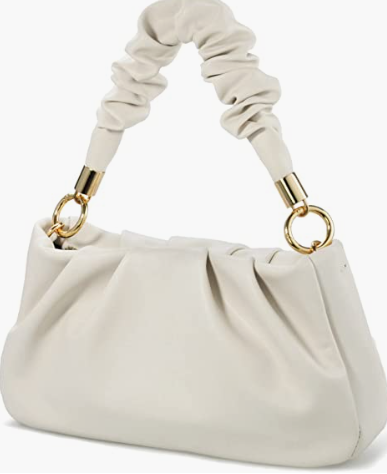 Women Shoulder Handbag Soft Vegan Leather With Chain Cross, body Bag