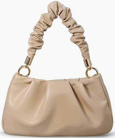 Women Shoulder Handbag Soft Vegan Leather With Chain Cross, body Bag