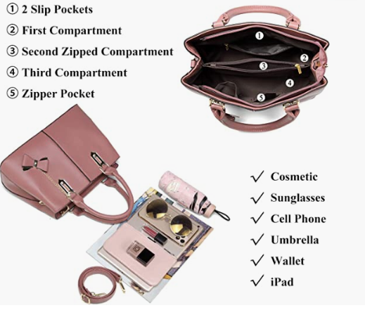 Leather Purse for Women Girlsl Shoulder Bag Fashion Bag