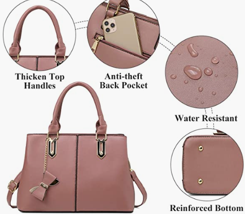 Leather Purse for Women Girlsl Shoulder Bag Fashion Bag