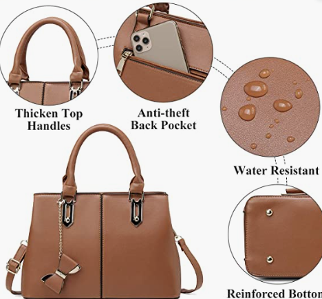 Leather Purse For Women Girlsl Shoulder Bag Fashion Bag