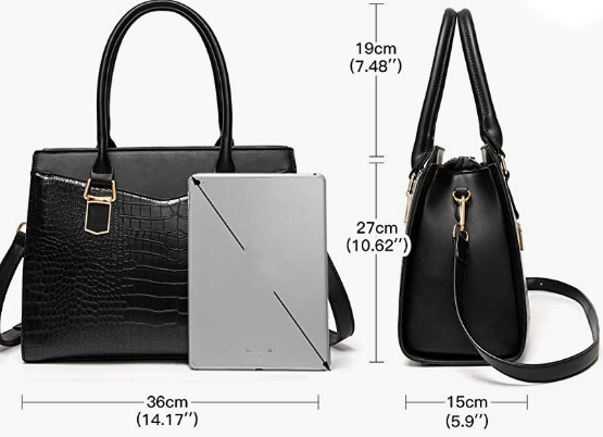 REAL LEATHER Women’s Handbag Designer Satchel Purse