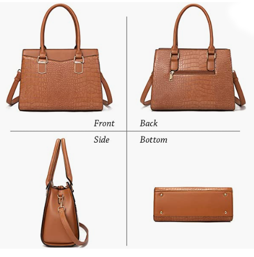 REAL LEATHER Women’s Handbag Designer Satchel Purse