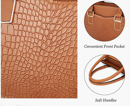 REAL LEATHER Women’s Handbag Designer Satchel Purse