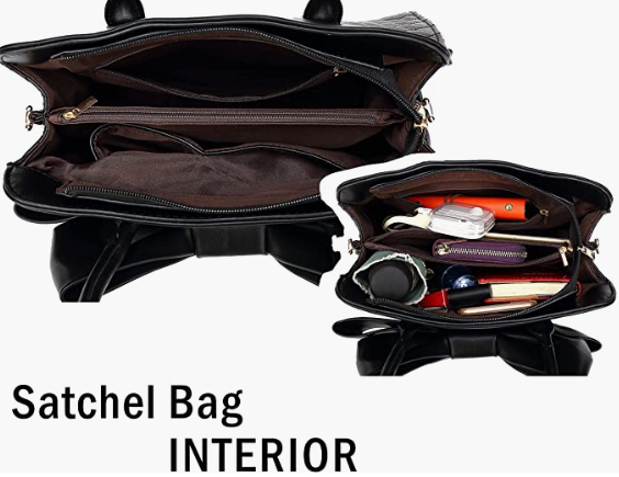 Handbag Purse, Vintage Faux Leather Crossbody Bag for Women