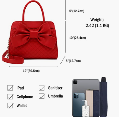 Handbag Purse, Vintage Faux Leather Crossbody Bag For Women