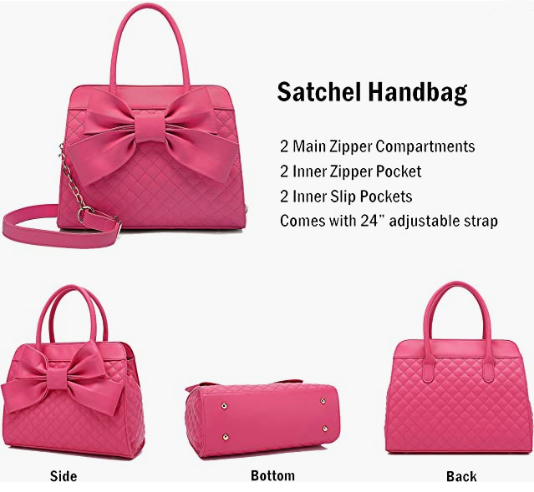 Handbag Purse, Vintage Faux Leather Crossbody Bag For Women