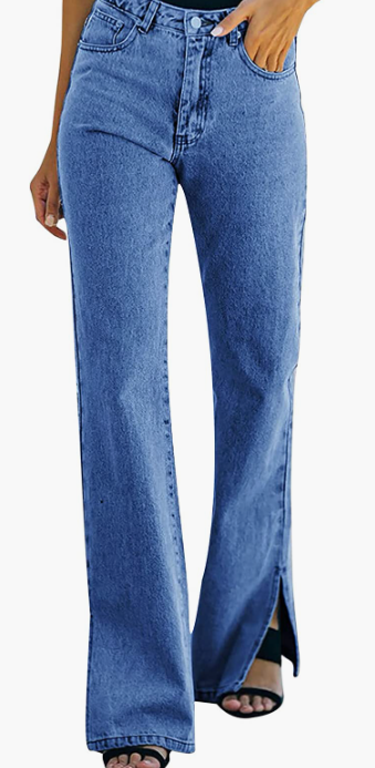 Womens High Waisted Flare Jeans