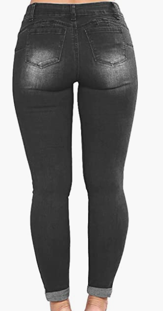 Skinny Stretch Ripped Jeans