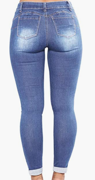Skinny Stretch Ripped Jeans