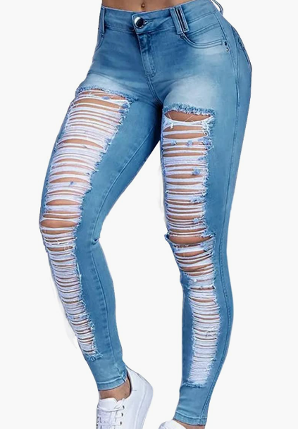 Jeans for Women Stretch Skinny Flap Pocket High Waist Shaping