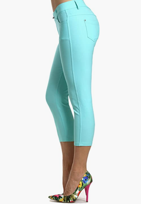 Women's Jean Look Jeggings Tights Pants