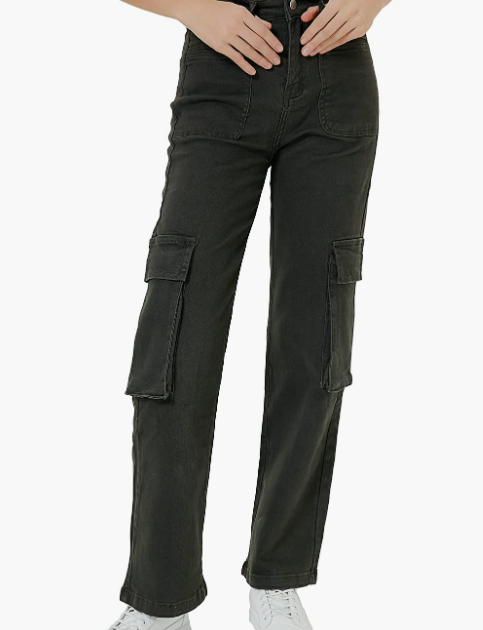 Jeans for Women High Waist Stretch Cropped Straight Leg