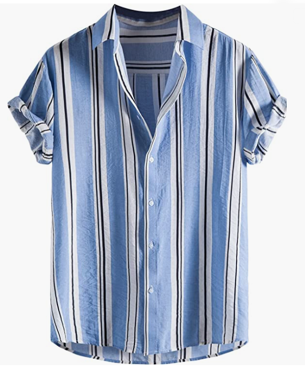 Mens Casual Simple Hawaian