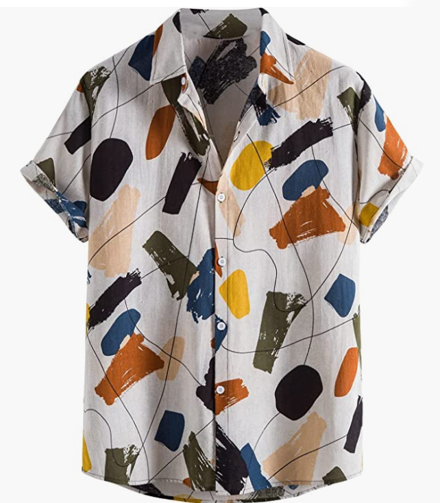 Mens Casual Simple Hawaian