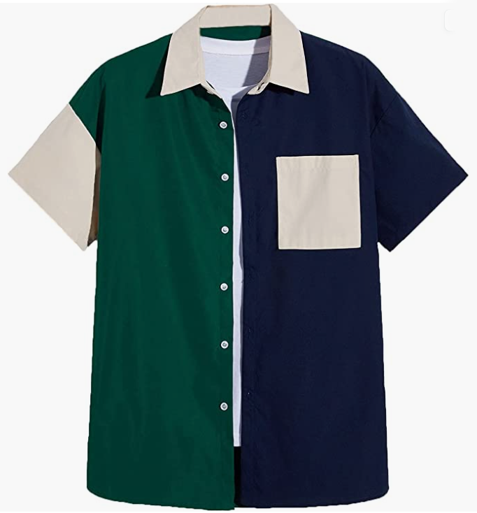 Mens Casual Simple Hawaian