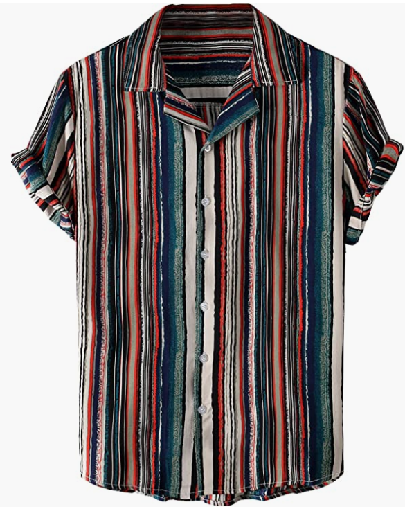 Mens Casual Simple Hawaian