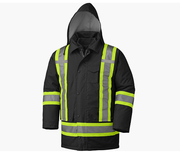 100% Waterproof Rain Gear Safety Jacket - StarTech Reflective Tape