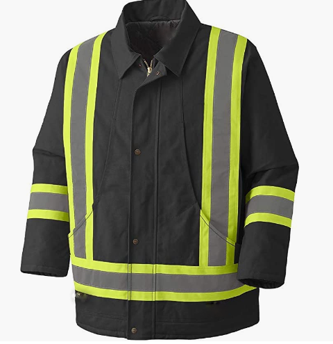 ORIGINAL High Visibility Heavy Duty Parka Jacket, Reflective Quilted Safety