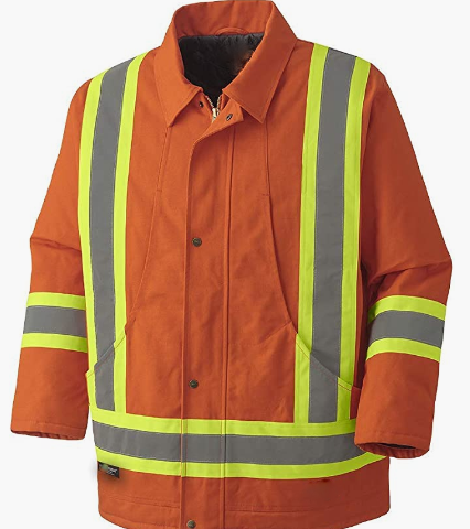 Premium High Visibility Safety Jacket-Waterproof, Orange