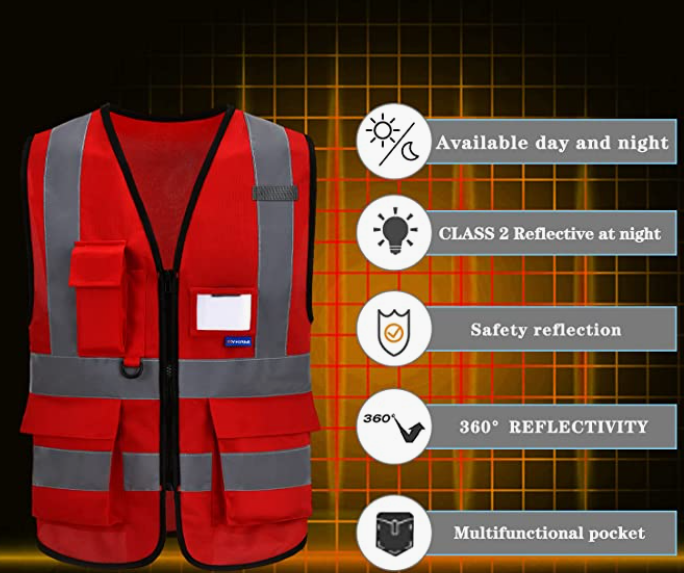 High Visibility Reflective Safety Vest(XS-8XL)