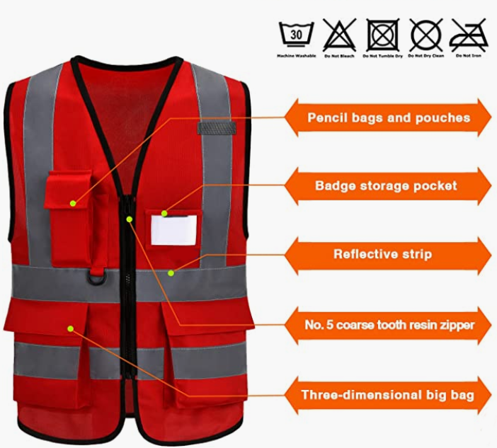 High Visibility Reflective Safety Vest(XS-8XL)