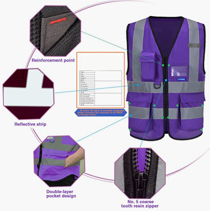 High Visibility Reflective Safety Vest(XS-8XL)