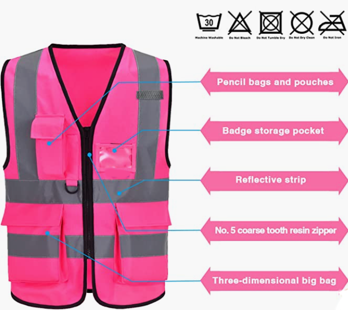 High Visibility Reflective Safety Vest(XS-8XL)