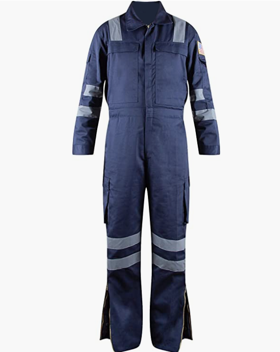 Vis Coveralls with Leg Zipper , High Visibility