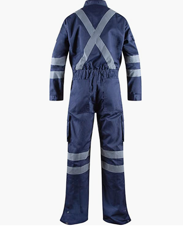 Vis Coveralls with Leg Zipper , High Visibility