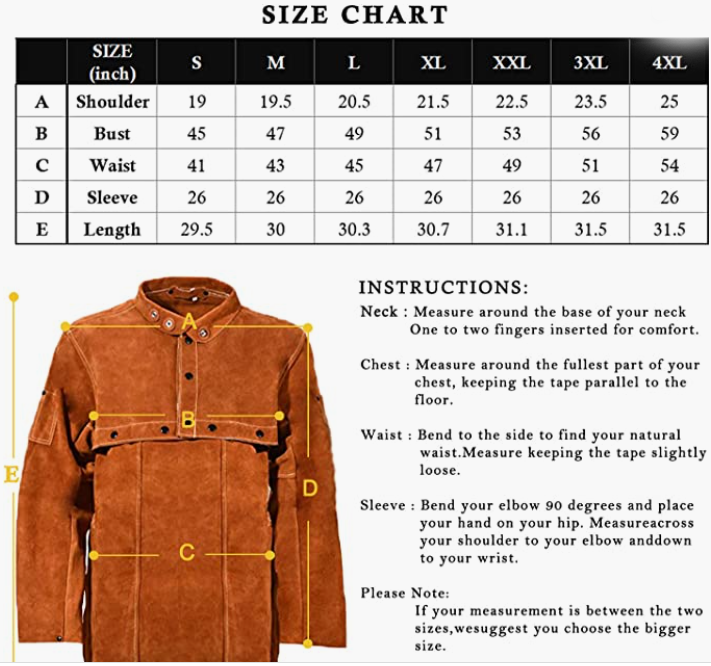 Welding Jacket - Heavy Duty Welding Apron with Sleeve