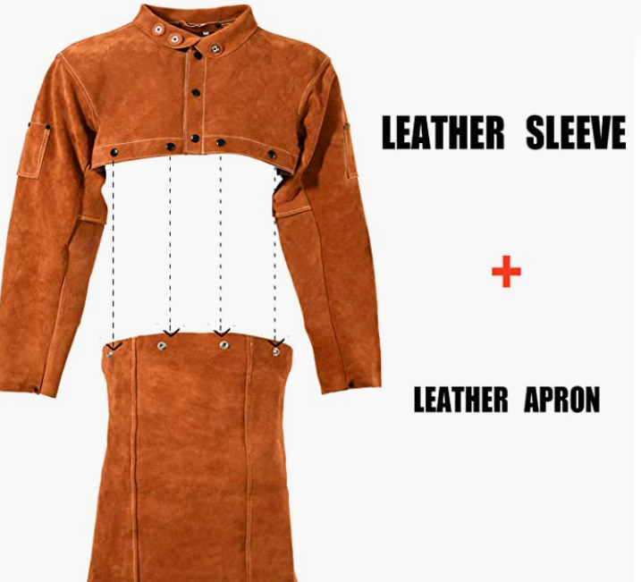 Welding Jacket - Heavy Duty Welding Apron with Sleeve
