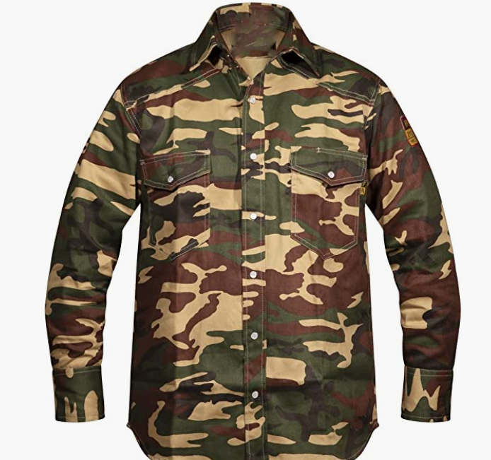 Flame Resistant FR Camouflage Shirt - 100% C - 7 oz.