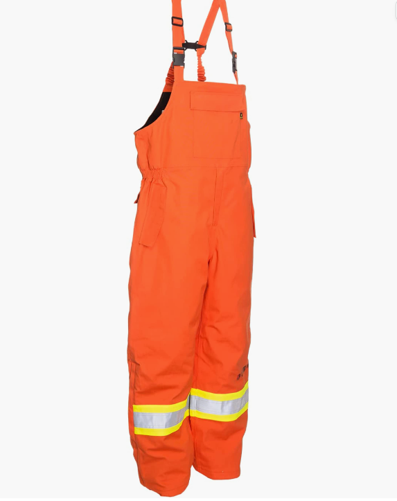 High Visibility Flame and Arc Flash Resistant -20°C Lined Winter Overall - Orange