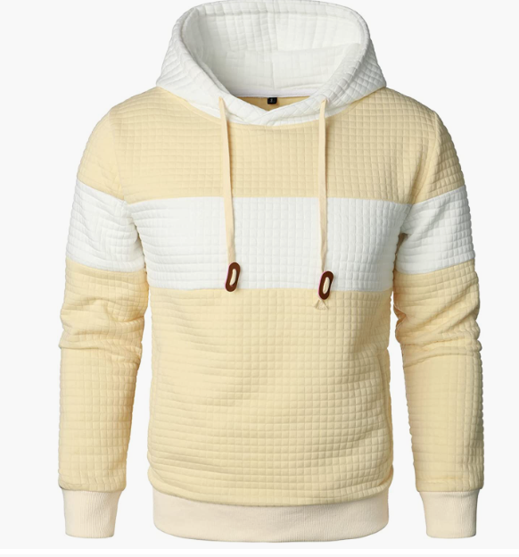 Men’s Long Sleeved Plaid Hooded Sweatshirts