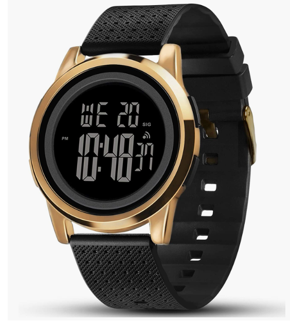 Waterproof Stainless Steel Fashion Wrist Watch for Men Women Sports Watch