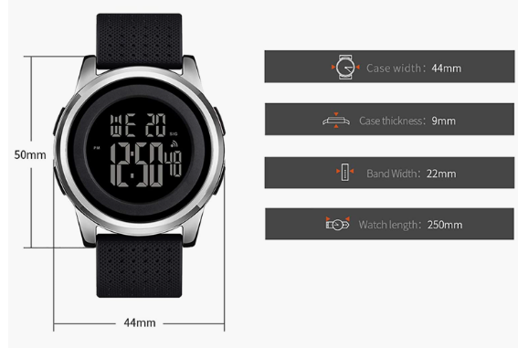 Waterproof Stainless Steel Fashion Wrist Watch For Men Women Sports Watch