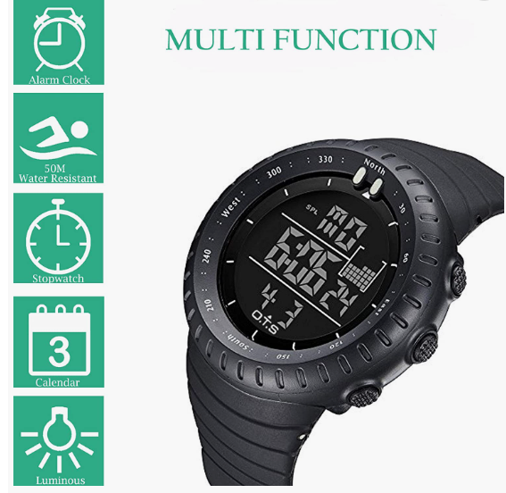Backlight Watch for Men Waterproof Tactical Watch