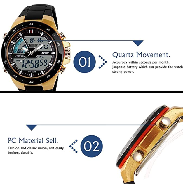 Face Water Resistant Military Watches Casual