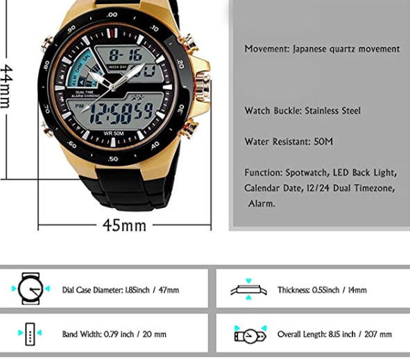 Face Water Resistant Military Watches Casual