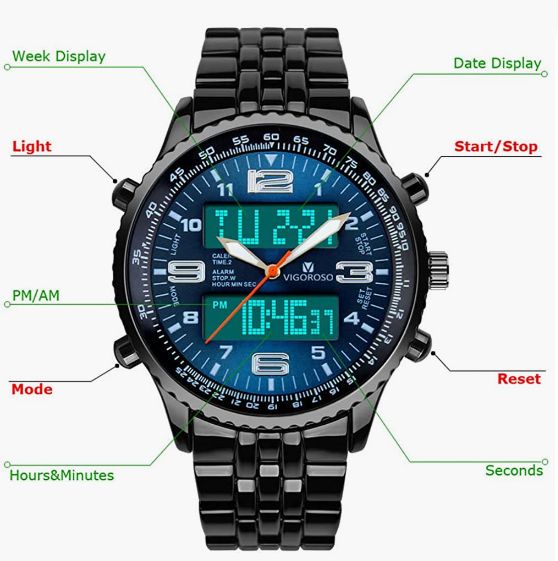 MEN  Steel Blue Dial Watch